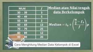 Cara Menghitung Median Data Kelompok di Excel