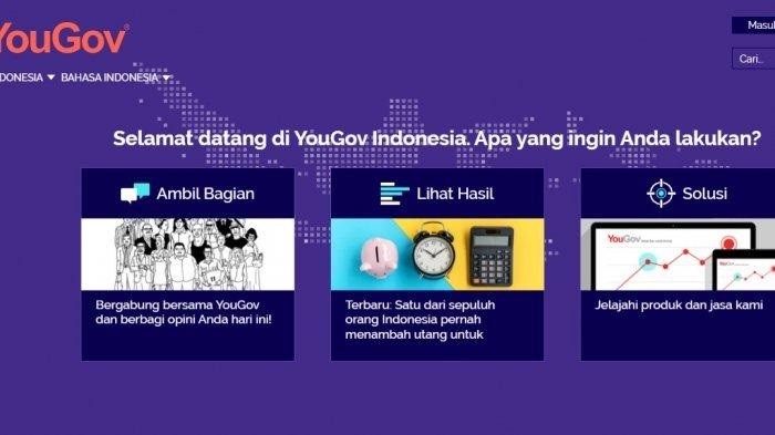 cara mendapatkan uang dari YouGov Indonesia